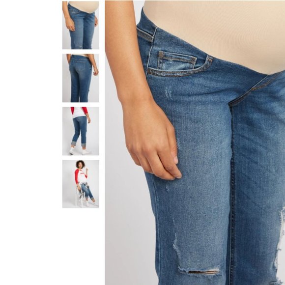 NEW! Indigo Blue Secret Fit Maternity Jean - XS - Picture 5 of 7